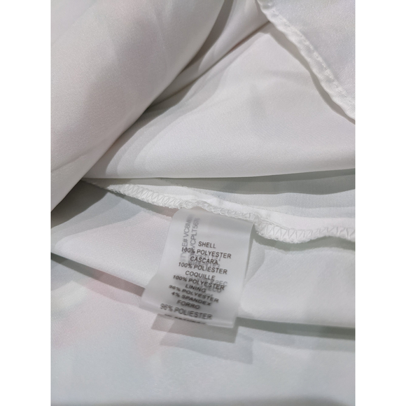 Vince Camuto White Handkerchief Maxi Dress Size 2 - Picture 6 of 8